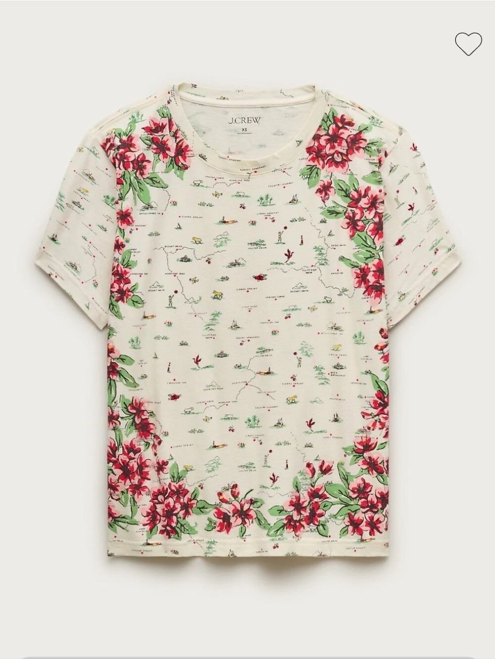 JCrew Graphic T-shirt XXS NWT